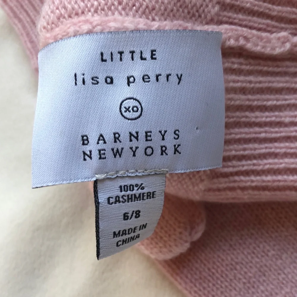 Little Lisa Perry Love Cashmere Mittens Pink Red Tones Size 6/8 Limited Edition